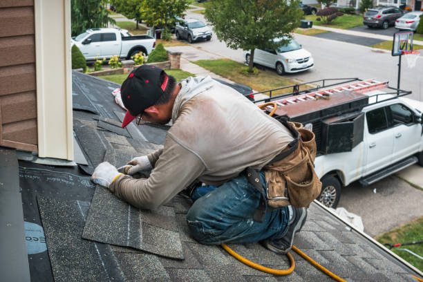 Professional Emergency Roof Repair technician working in Wolfe, WV